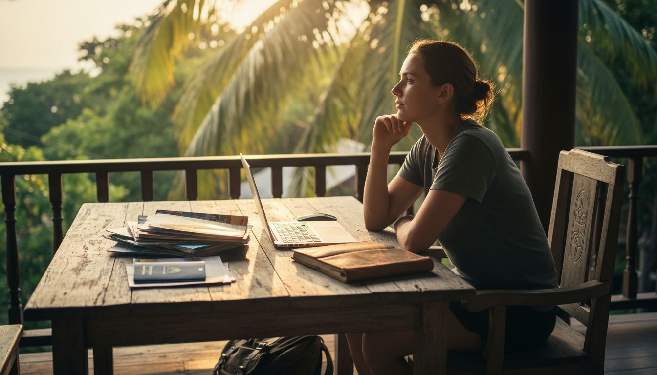 A traveller weighing subscription nomad insurance against per-trip adventure cover
